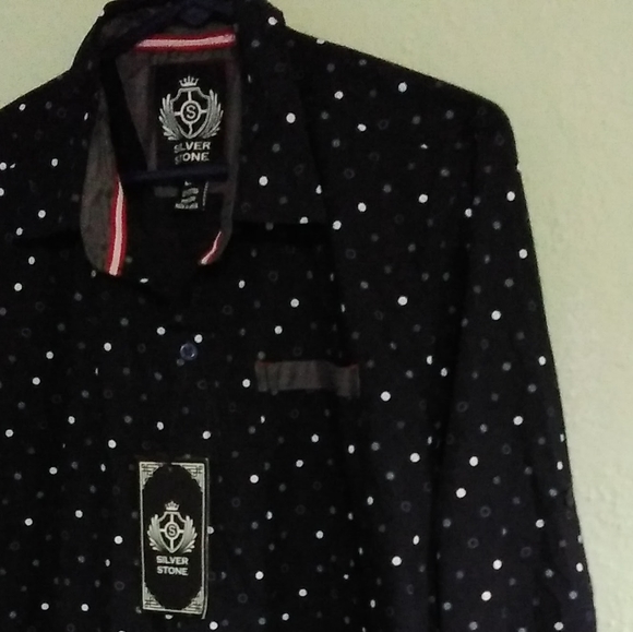 Silverstone casual Men's button up Shirt(LG) - Picture 4 of 12